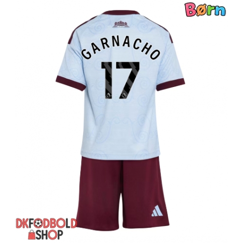 Aston Villa Alejandro Garnacho #17 Tredje trøje Børn 2026-27 Kort ærmer (+ korte bukser)